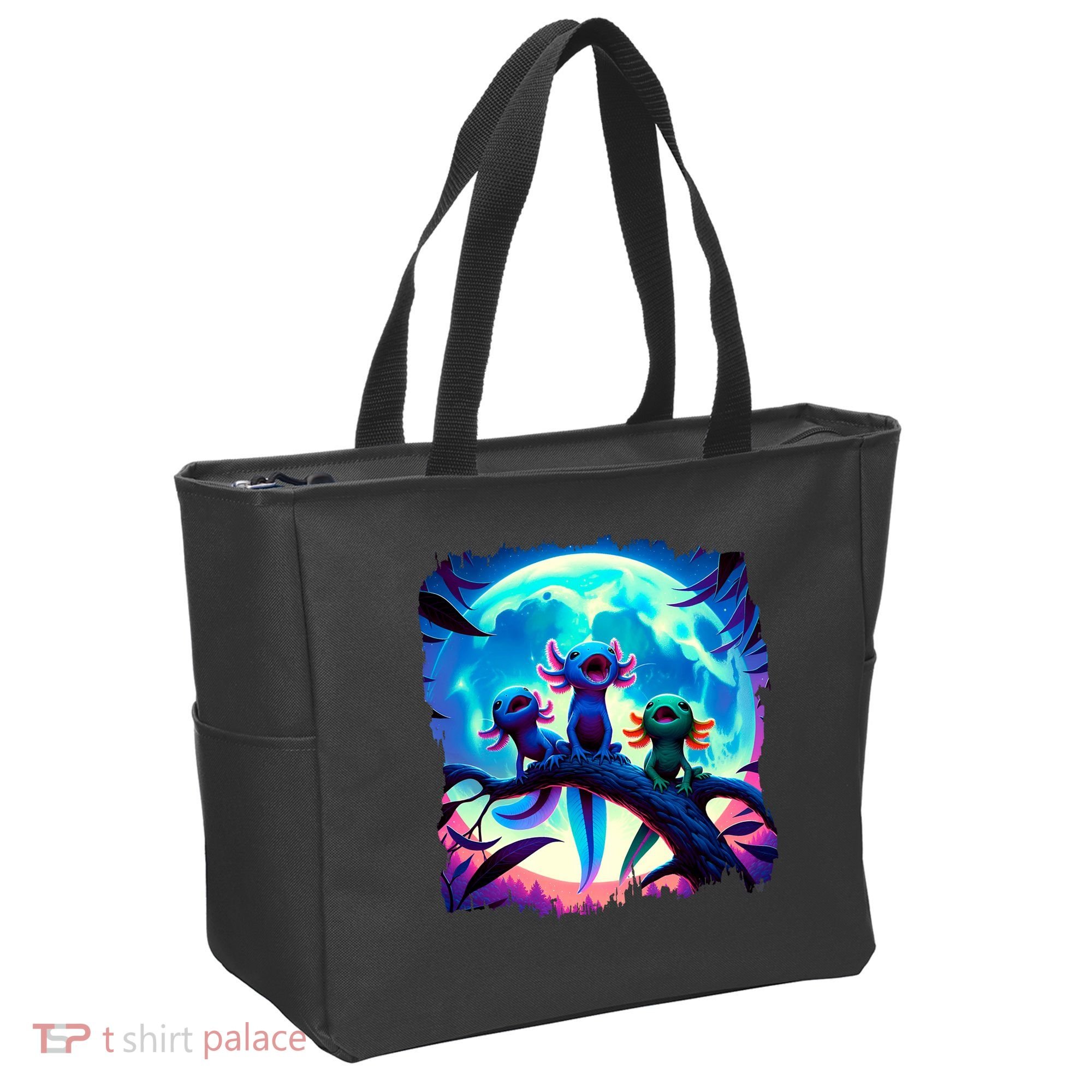 Axolotls Howl At Moon Axolotl Owner Tote Bag