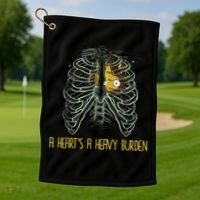 A HeartS A Heavy Burden Golf Towel thumb 1