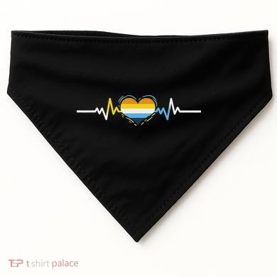 Aroace Heartbeat Aroace Pride USA-Made Doggie Bandana