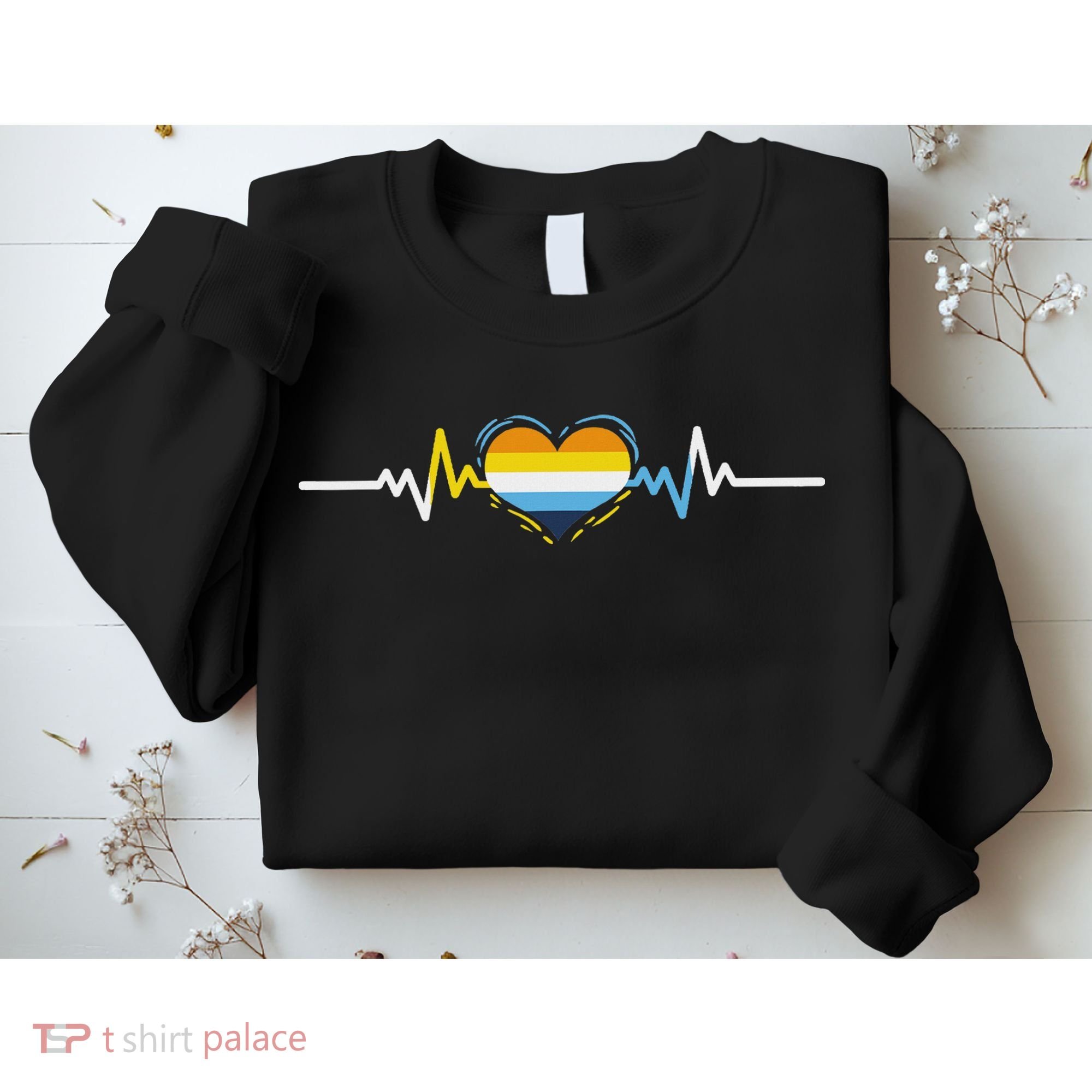 Aroace Heartbeat Aroace Pride Sweatshirt