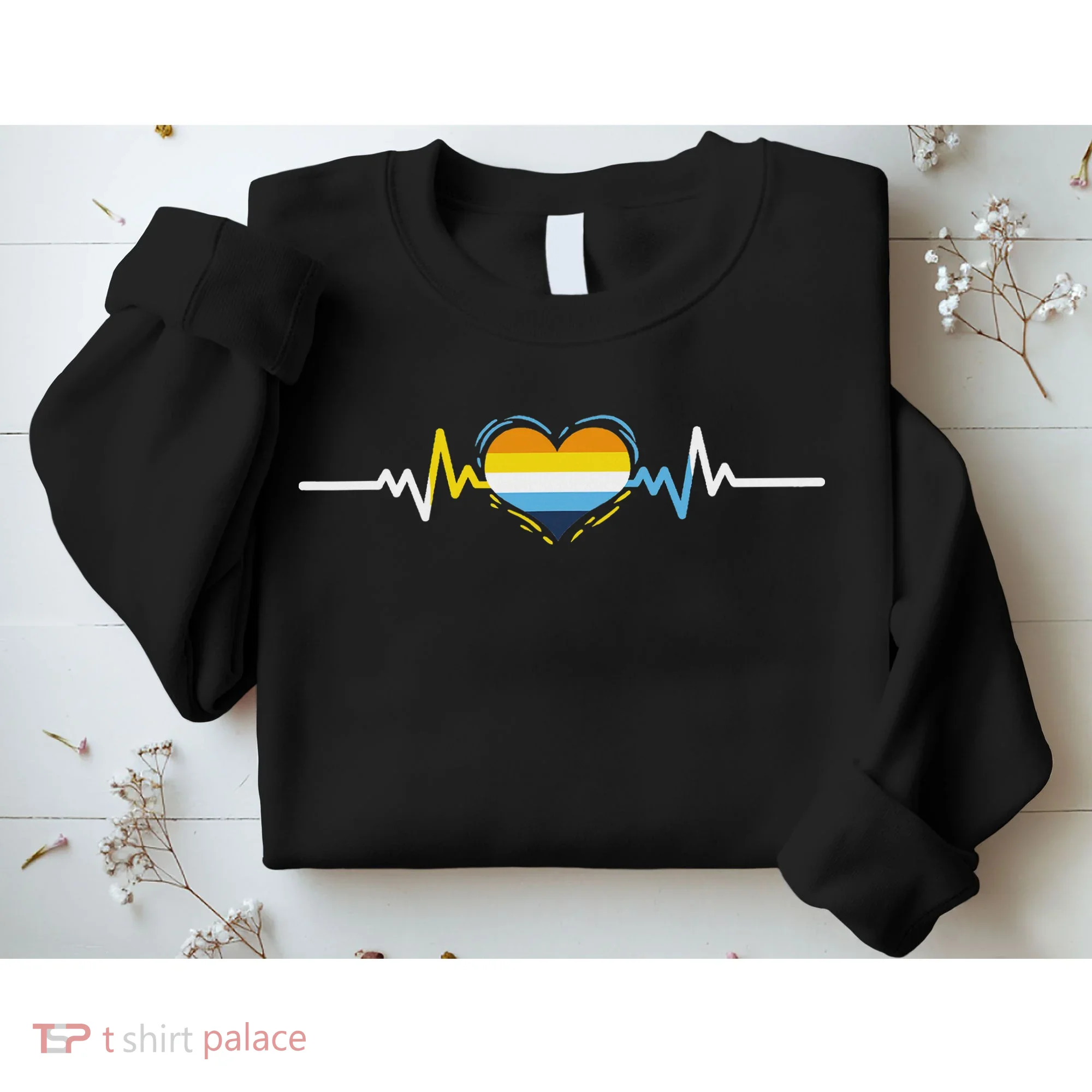 Aroace Heartbeat Aroace Pride Sweatshirt