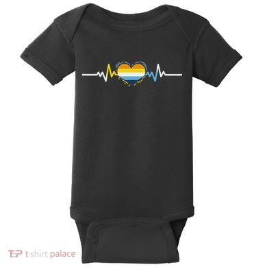 Aroace Heartbeat Aroace Pride Baby Bodysuit