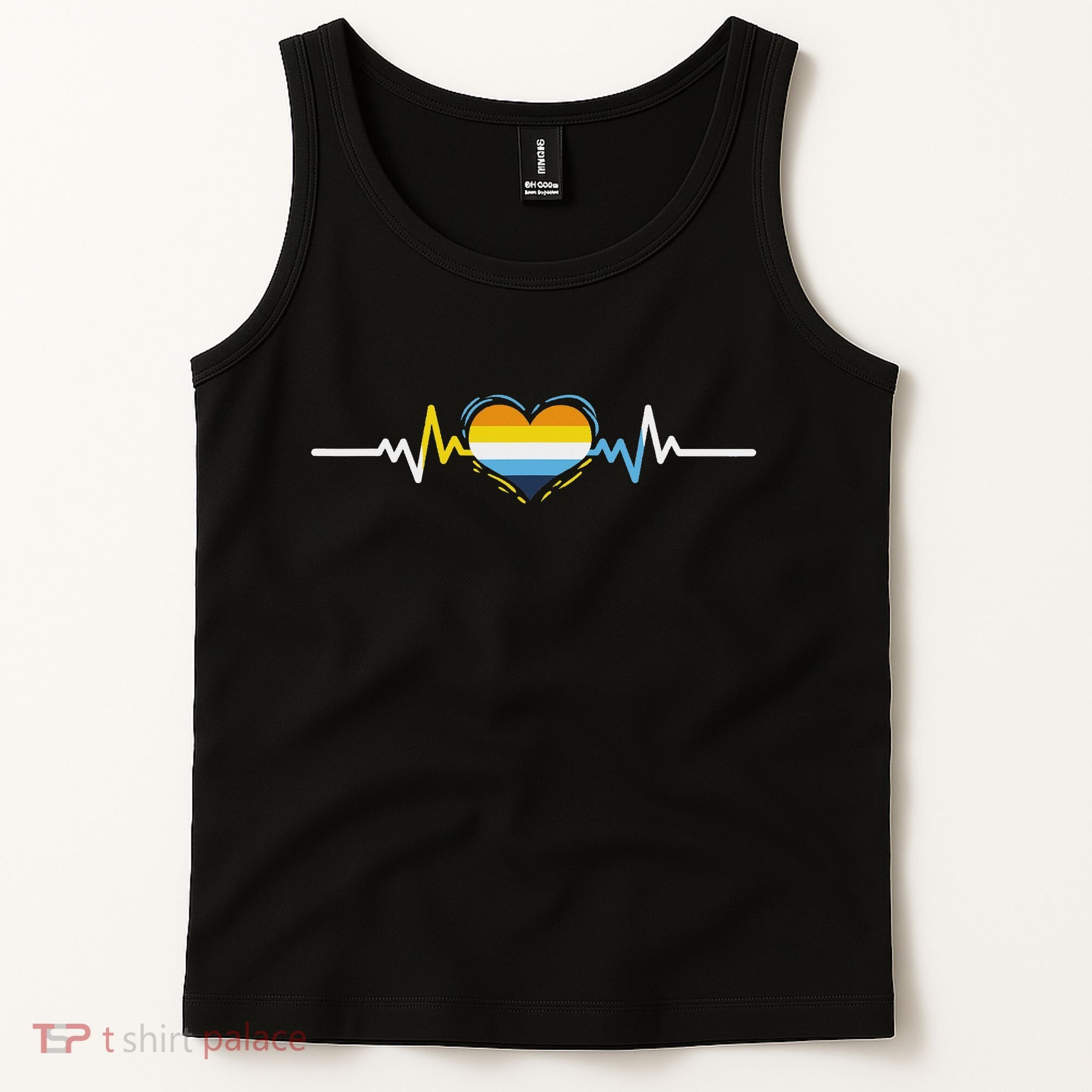 Aroace Heartbeat Aroace Pride Tank Top