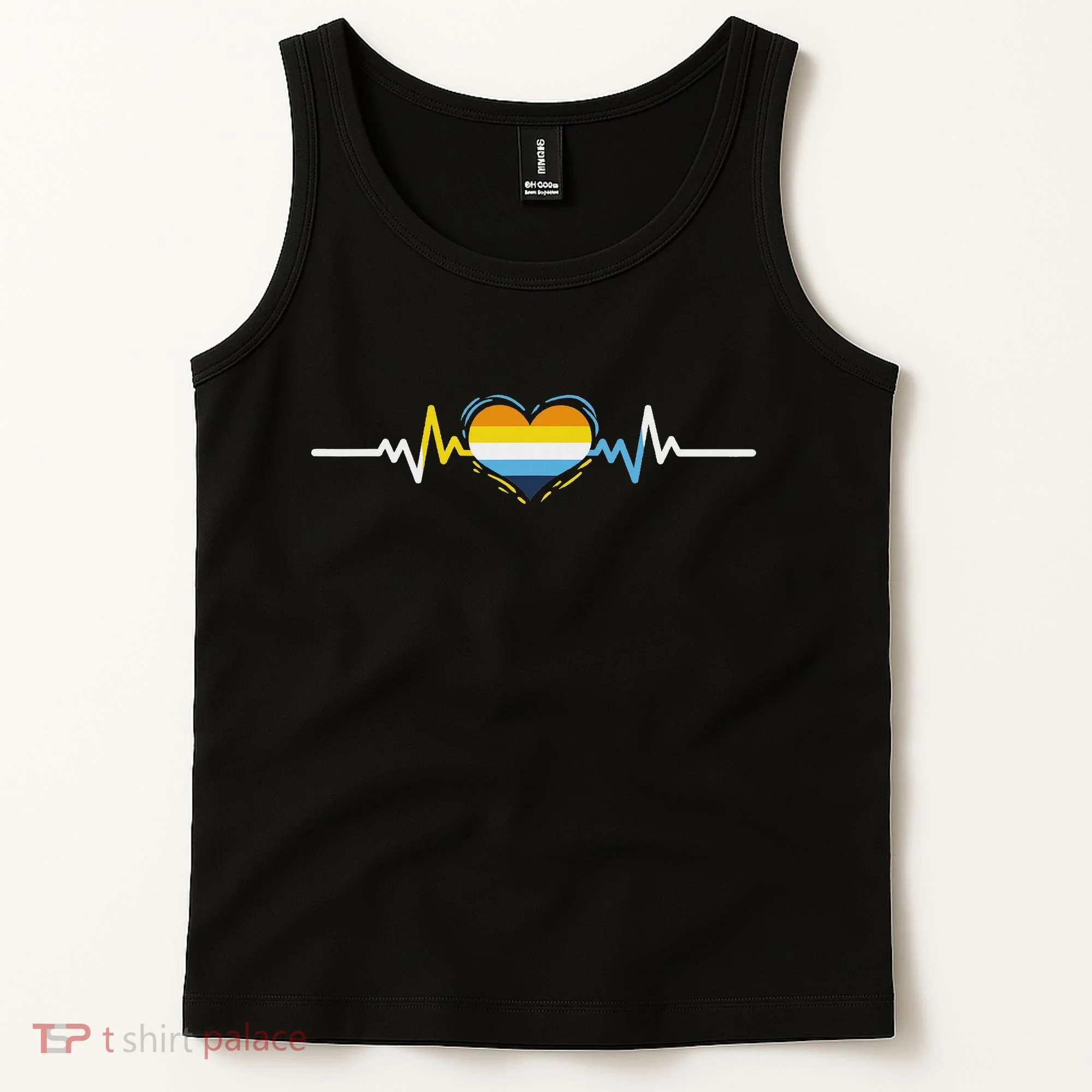 Aroace Heartbeat Aroace Pride Tank Top