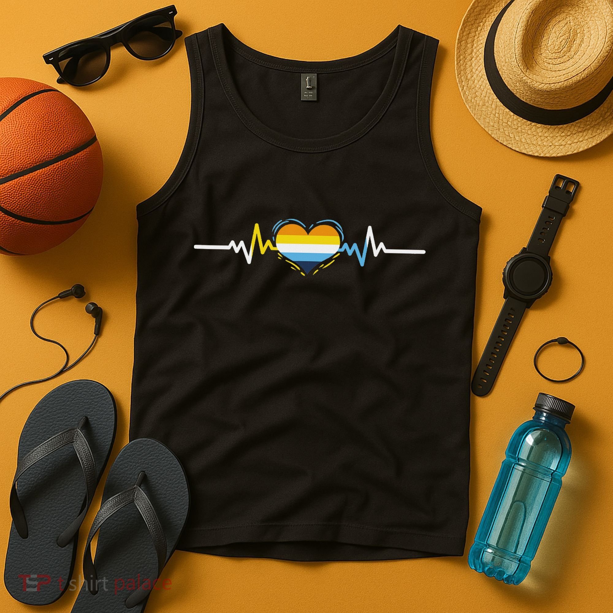 Aroace Heartbeat Aroace Pride Tank Top