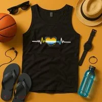 Aroace Heartbeat Aroace Pride Tank Top thumb 4