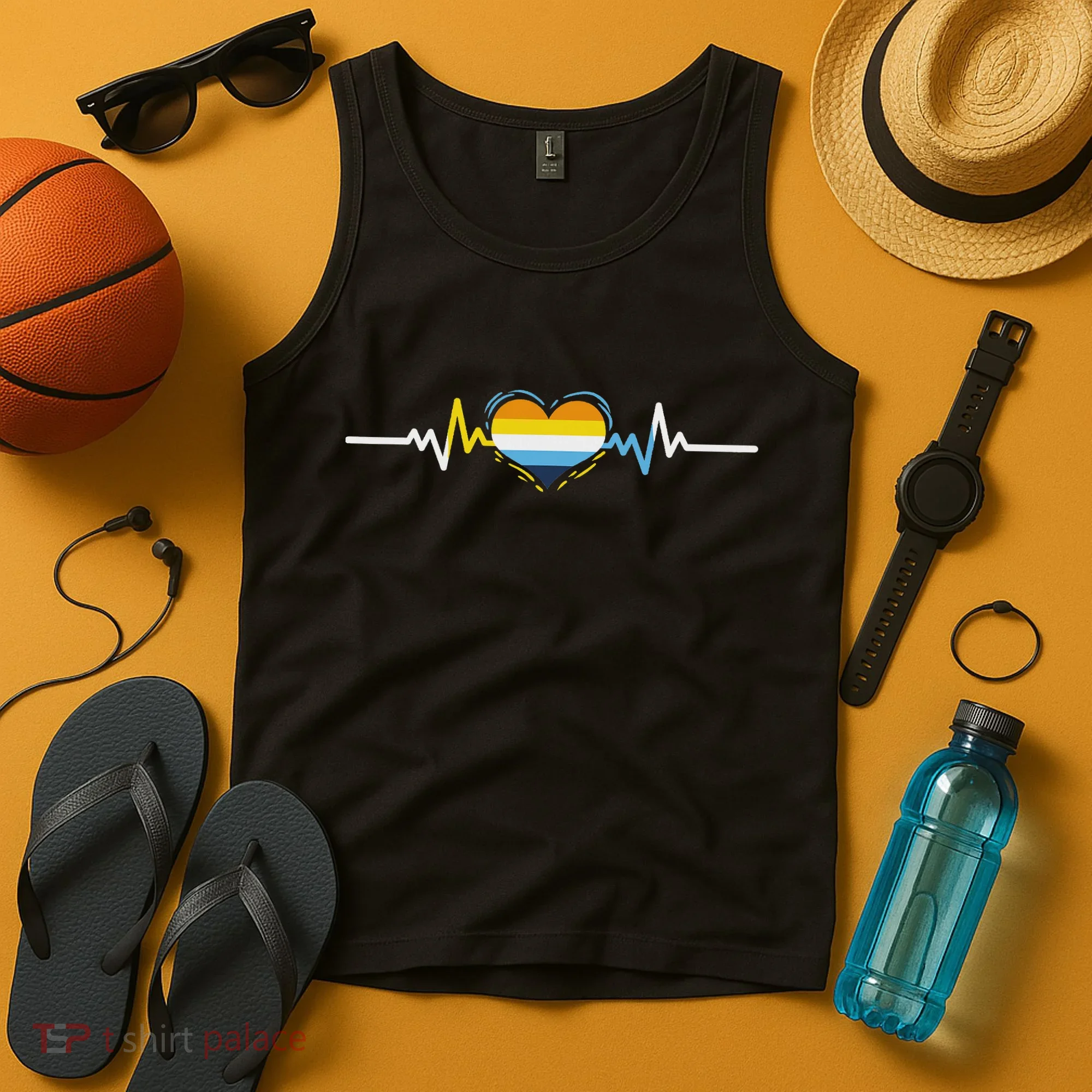 Aroace Heartbeat Aroace Pride Tank Top