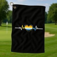 Aroace Heartbeat Aroace Pride Golf Towel thumb 1