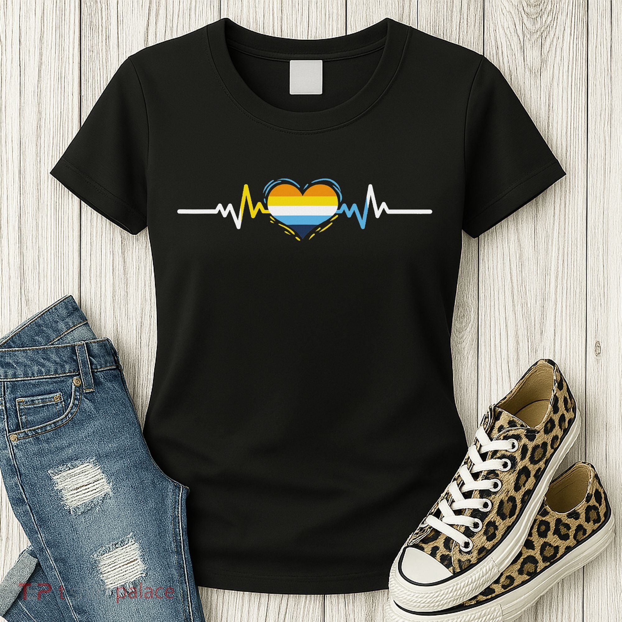 Aroace Heartbeat Aroace Pride Women's T-Shirt