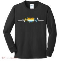 Aroace Heartbeat Aroace Pride Kids Long Sleeve Shirt thumb 0