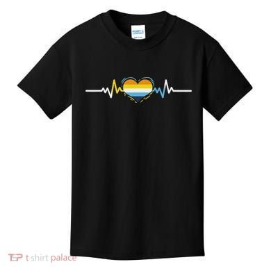 Aroace Heartbeat Aroace Pride Kids T-Shirt