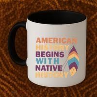 American History Begins With Native History Coffee Mug thumb 2