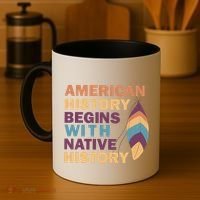 American History Begins With Native History Coffee Mug thumb 4