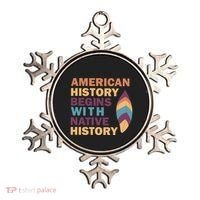 American History Begins With Native History Ornament thumb 0
