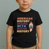 American History Begins With Native History Toddler T-Shirt thumb 2