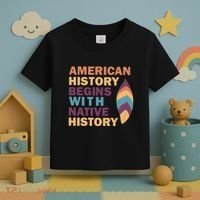 American History Begins With Native History Toddler T-Shirt thumb 3