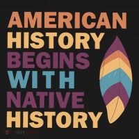 American History Begins With Native History Kids Hoodie thumb 5
