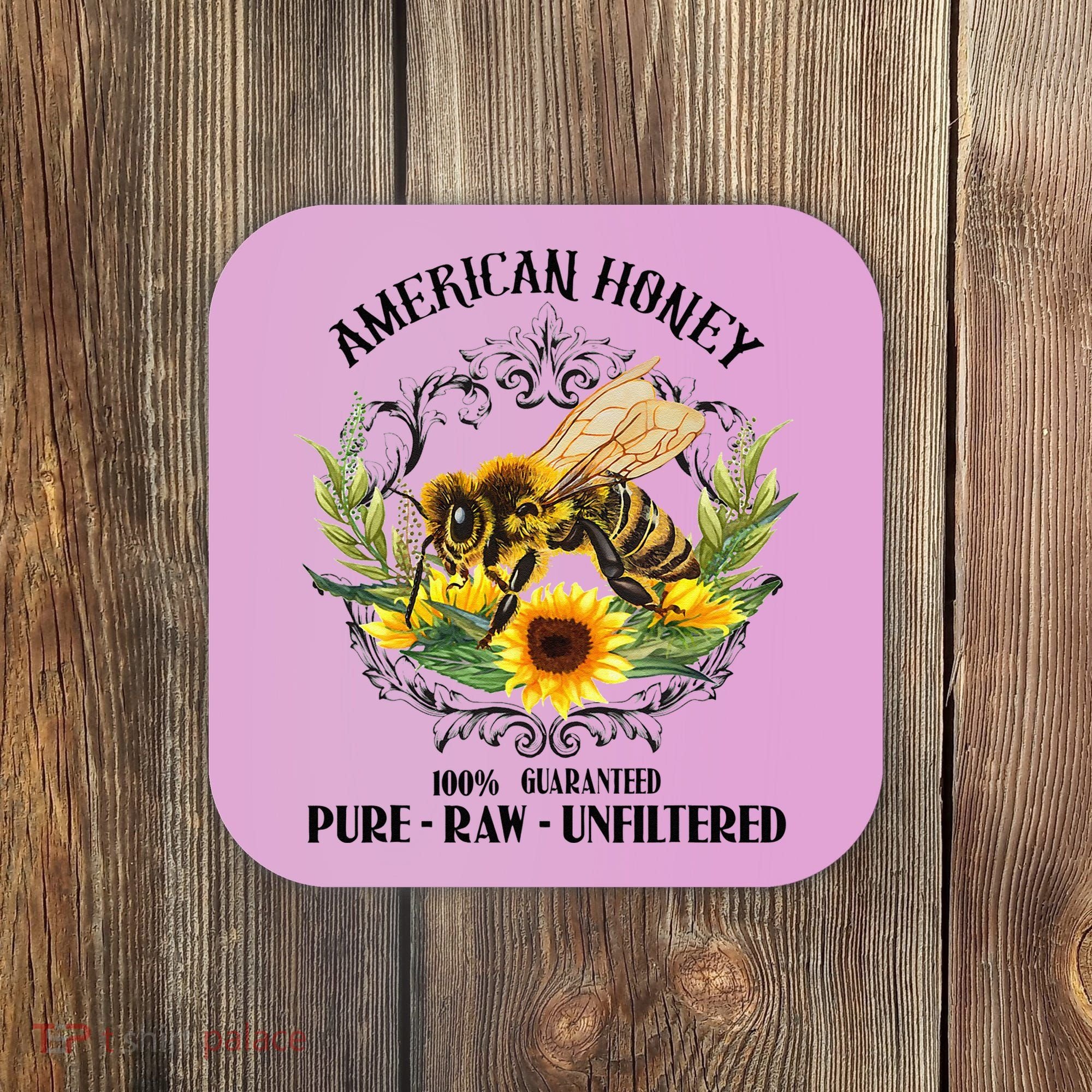 American Honey Bee Funny Beekeeping Gift For Beekeeper Coaster