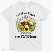 American Honey Bee Funny Beekeeping Gift For Beekeeper T-Shirt thumb 0