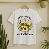 American Honey Bee Funny Beekeeping Gift For Beekeeper T-Shirt thumb 2