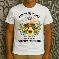 American Honey Bee Funny Beekeeping Gift For Beekeeper T-Shirt thumb 3