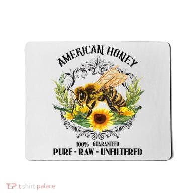 American Honey Bee Funny Beekeeping Gift For Beekeeper Mousepad