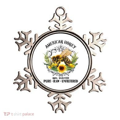 American Honey Bee Funny Beekeeping Gift For Beekeeper Ornament