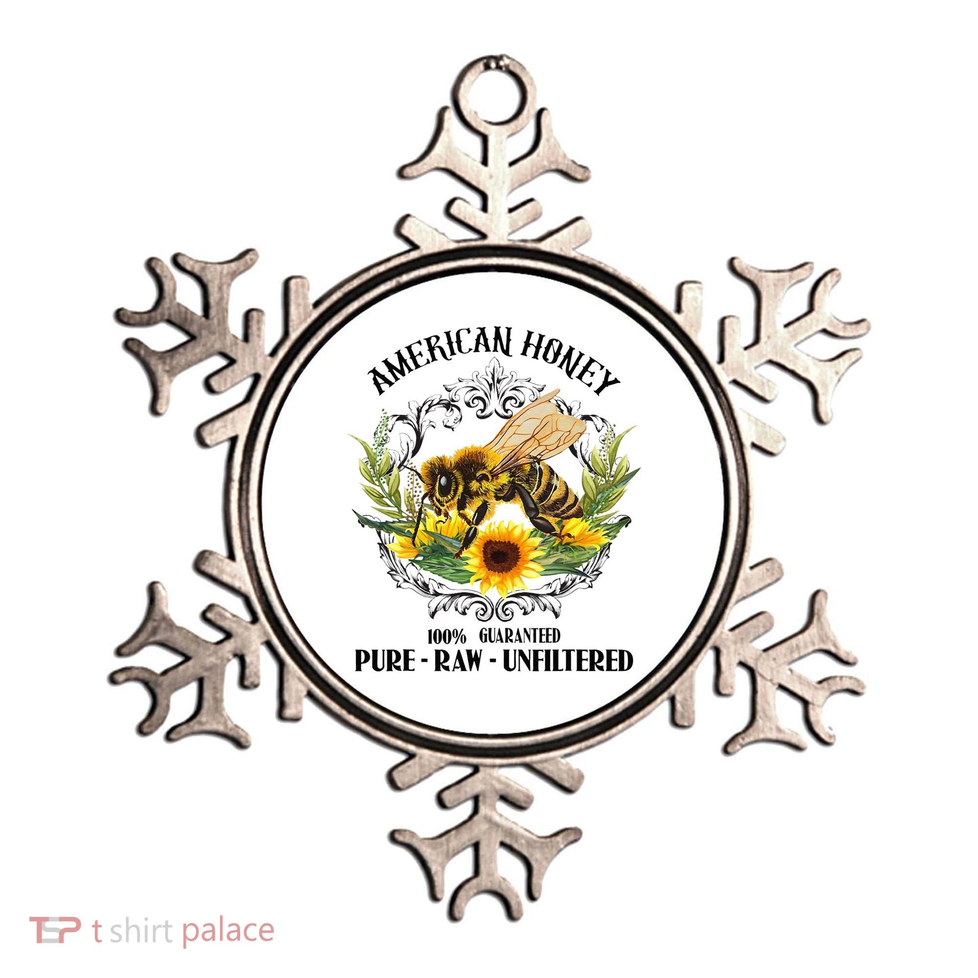 American Honey Bee Funny Beekeeping Gift For Beekeeper Ornament