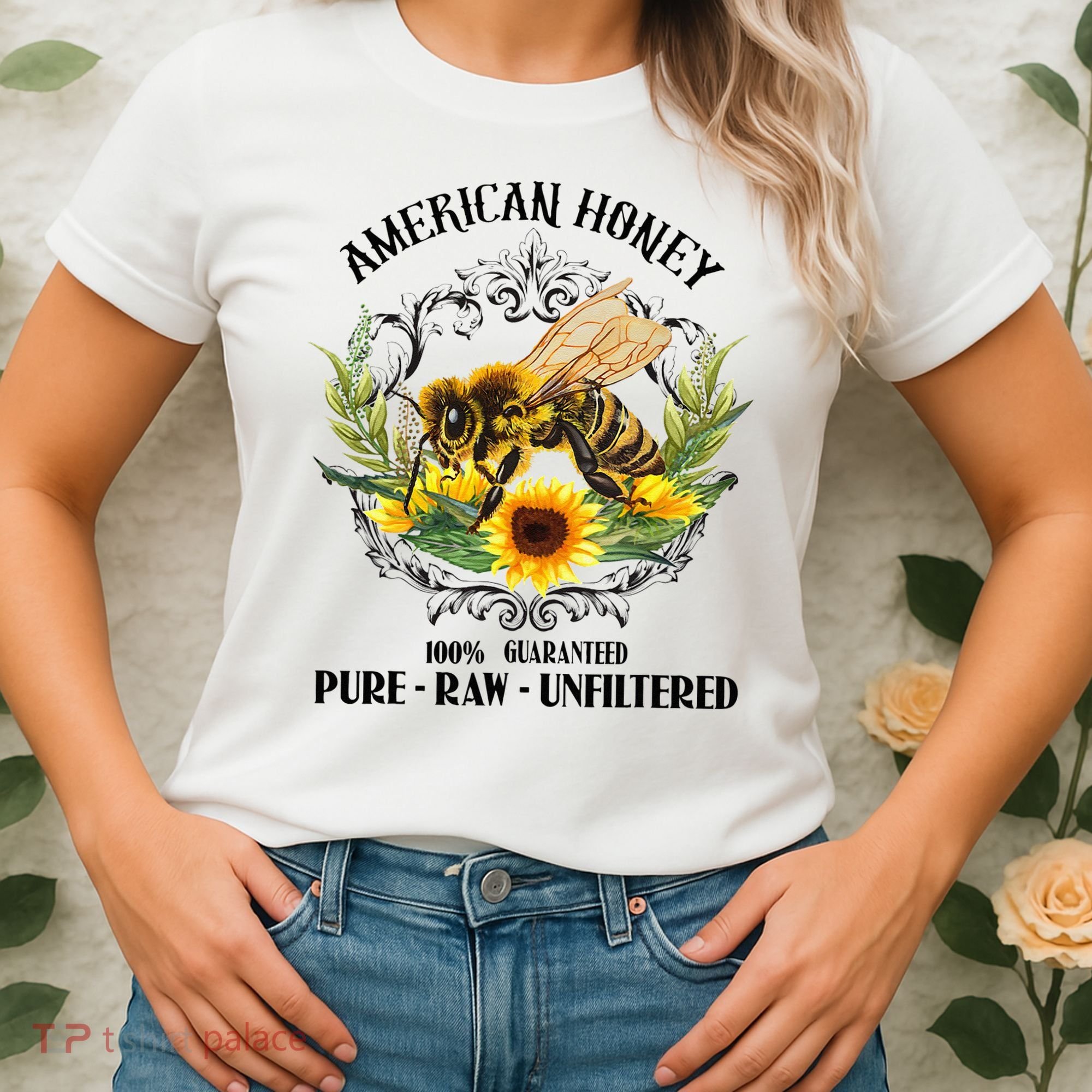 American Honey Bee Funny Beekeeping Gift For Beekeeper Women's T-Shirt