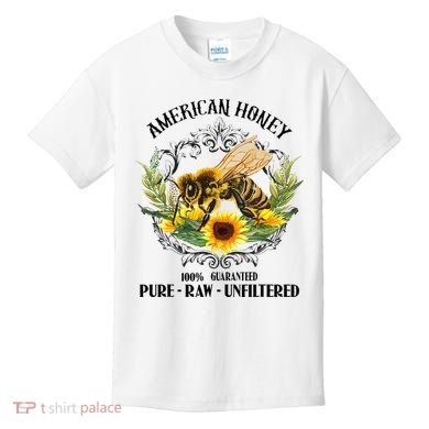 American Honey Bee Funny Beekeeping Gift For Beekeeper Kids T-Shirt