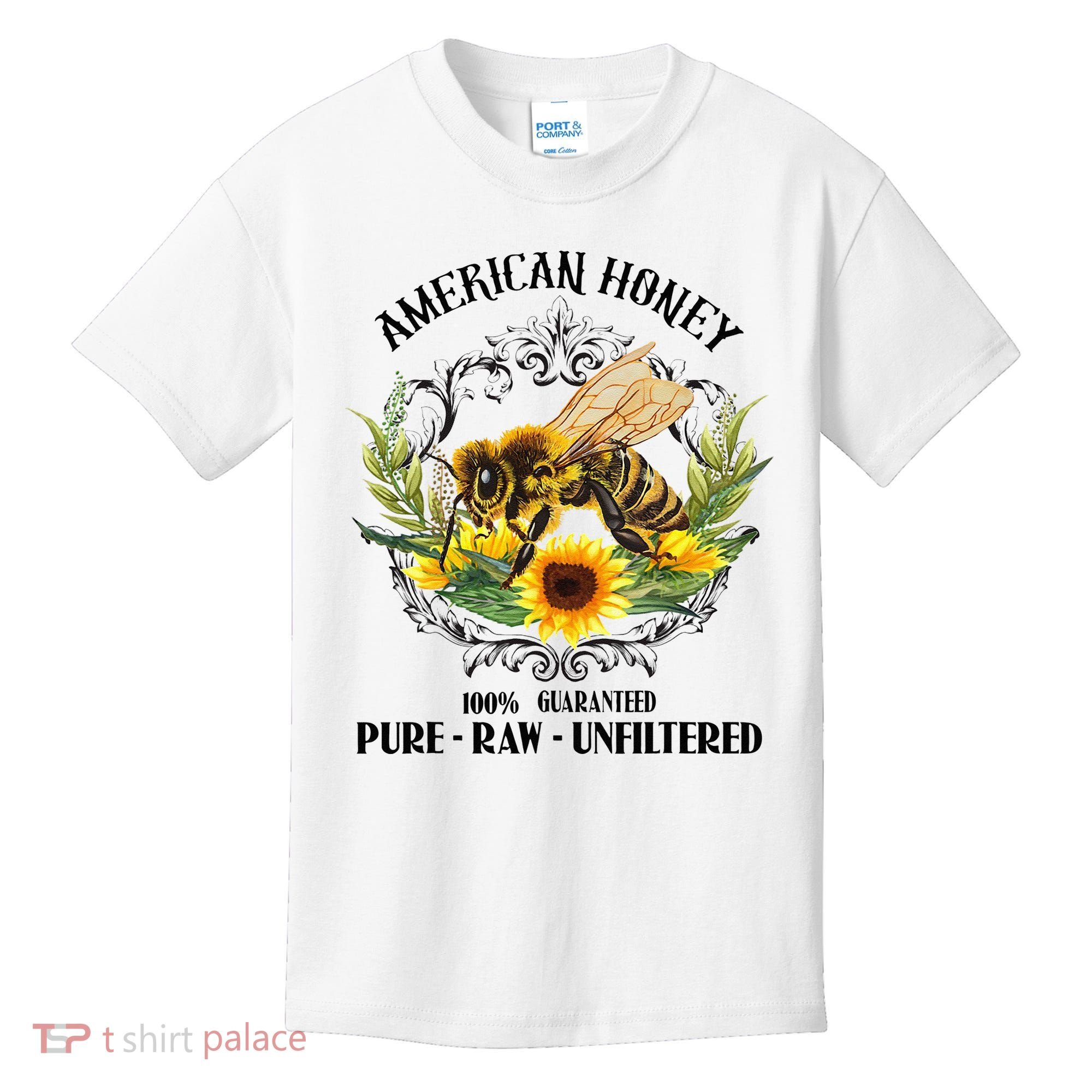 American Honey Bee Funny Beekeeping Gift For Beekeeper Kids T-Shirt