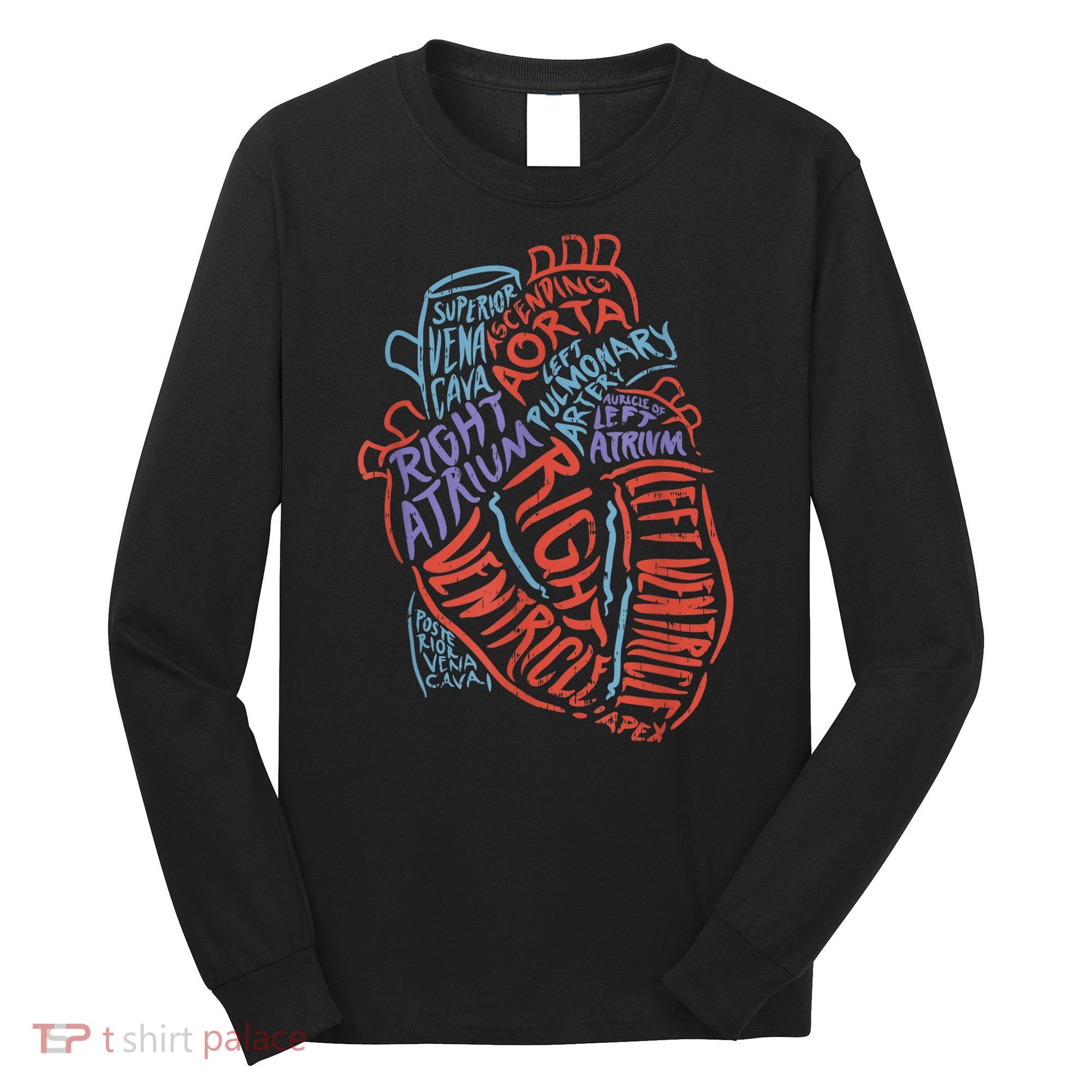 Anatomy Heart Cardiology Student Medical Professional Long Sleeve Shirt