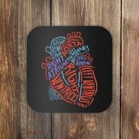Anatomy Heart Cardiology Student Medical Professional Coaster thumb 0