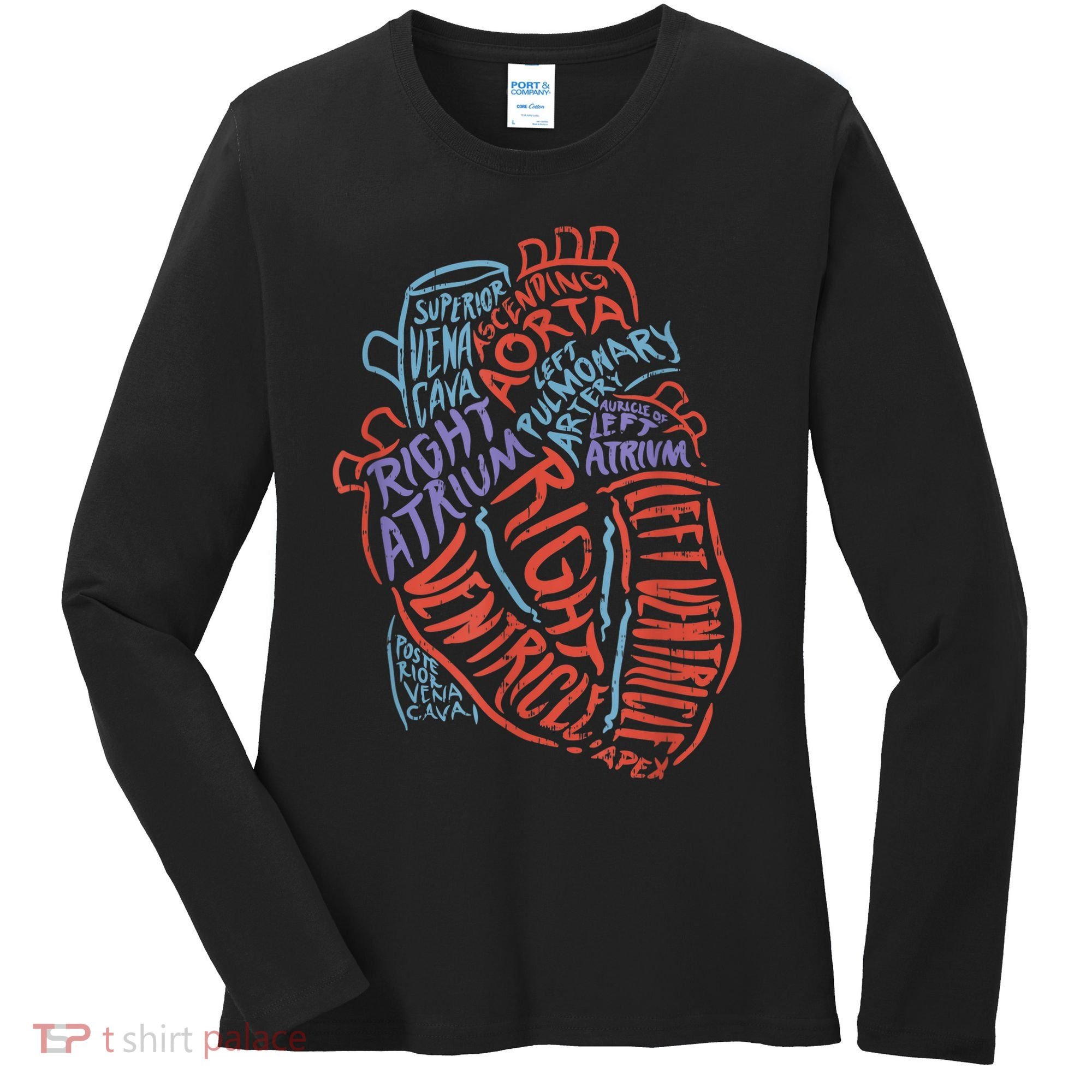 Anatomy Heart Cardiology Student Medical Professional Women's Long Sleeve Shirt