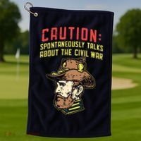 American History Civil War Enthusiasts Golf Towel thumb 1