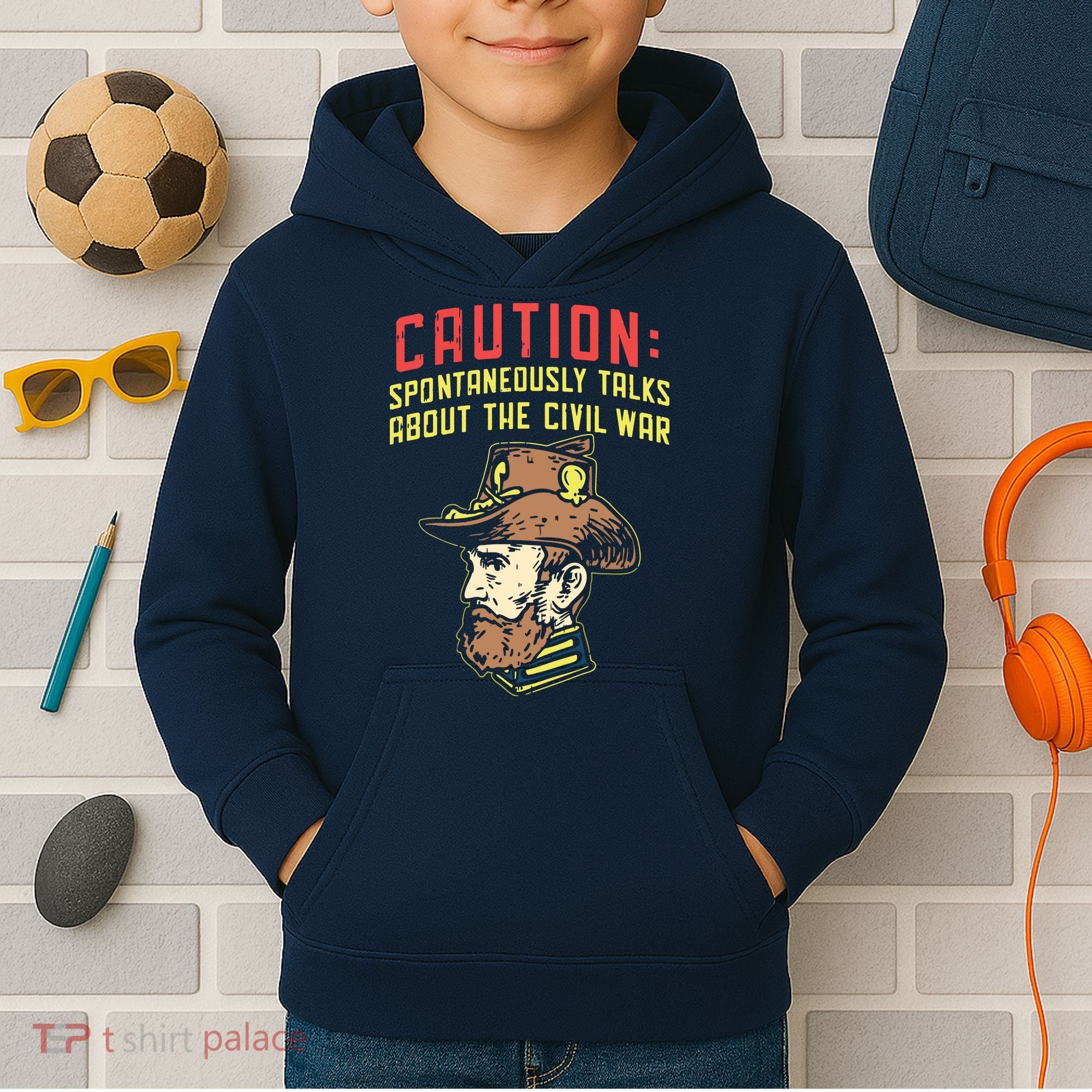 American History Civil War Enthusiasts Kids Hoodie