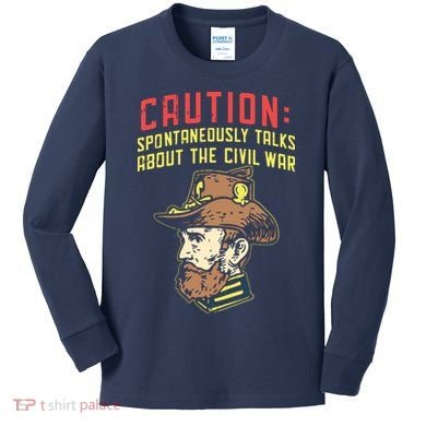 American History Civil War Enthusiasts Kids Long Sleeve Shirt