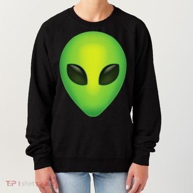 Alien Head Colorful Alien Rave Believe Women's Sweatshirt
