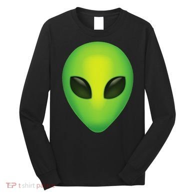 Alien Head Colorful Alien Rave Believe Long Sleeve Shirt
