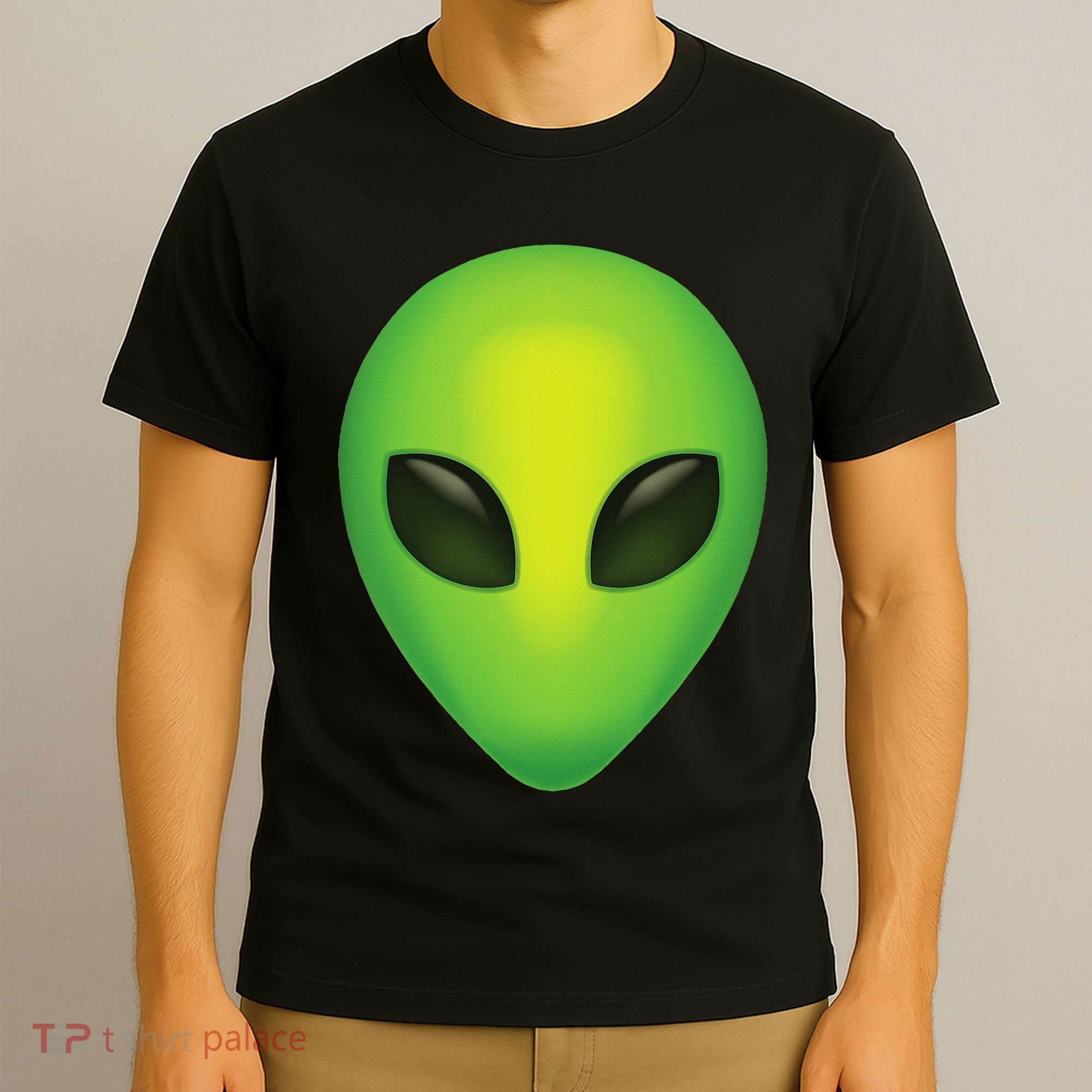 Alien Head Colorful Alien Rave Believe T-Shirt