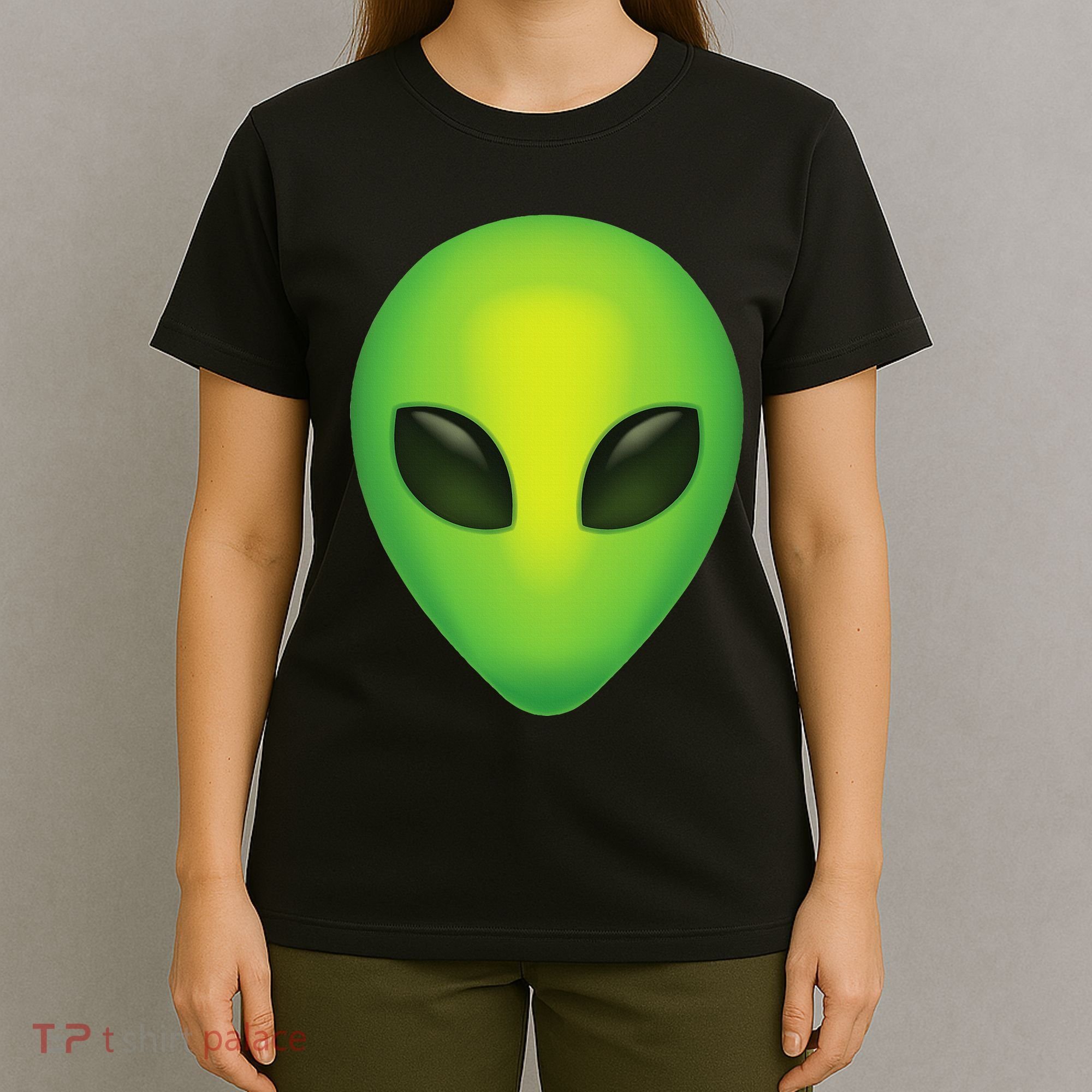 Alien Head Colorful Alien Rave Believe T-Shirt