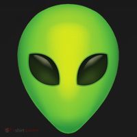 Alien Head Colorful Alien Rave Believe T-Shirt thumb 7