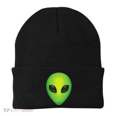 Alien Head Colorful Alien Rave Believe Beanie