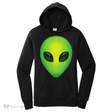 Alien Head Colorful Alien Rave Believe Women's Hoodie