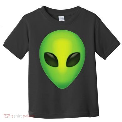 Alien Head Colorful Alien Rave Believe Toddler T-Shirt