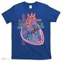 Anatomy Heart Cardiac Anatomy Medical Science School Gift T-Shirt thumb 0