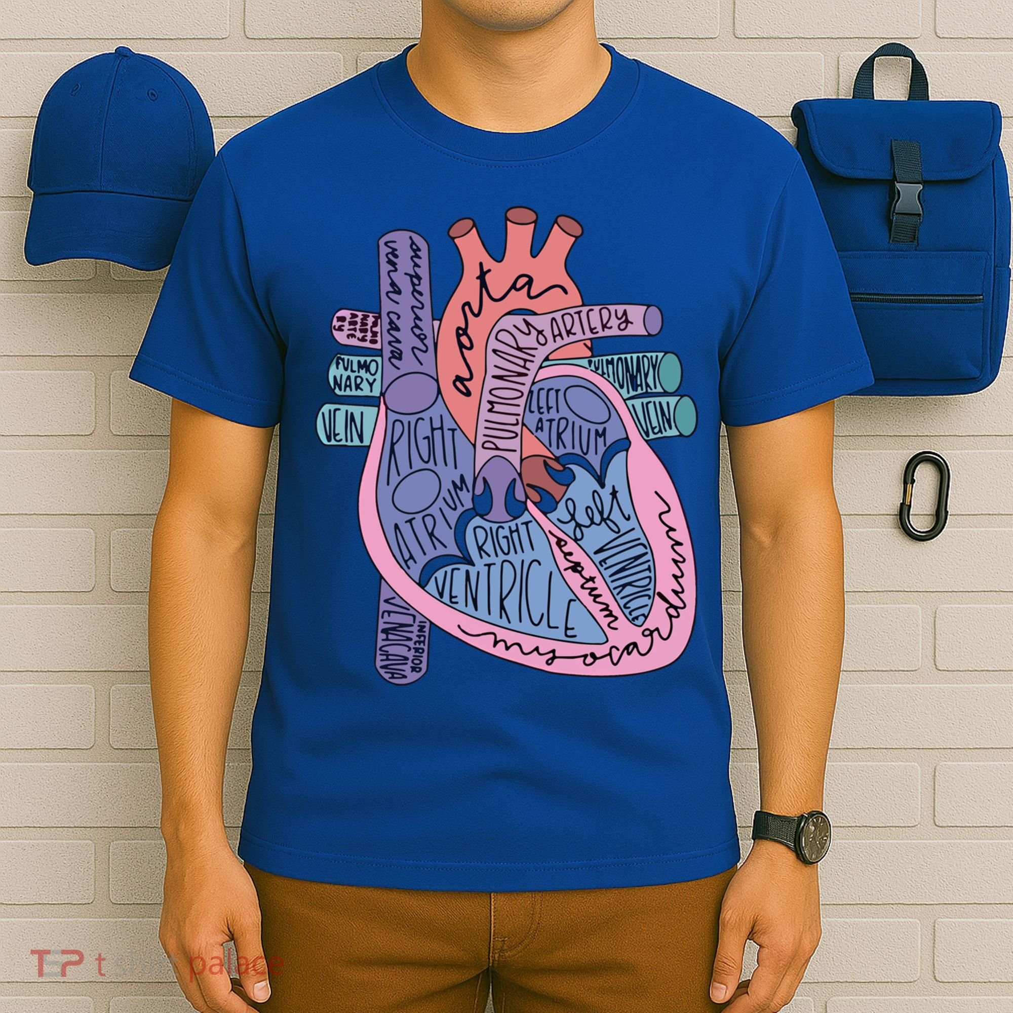 Anatomy Heart Cardiac Anatomy Medical Science School Gift T-Shirt