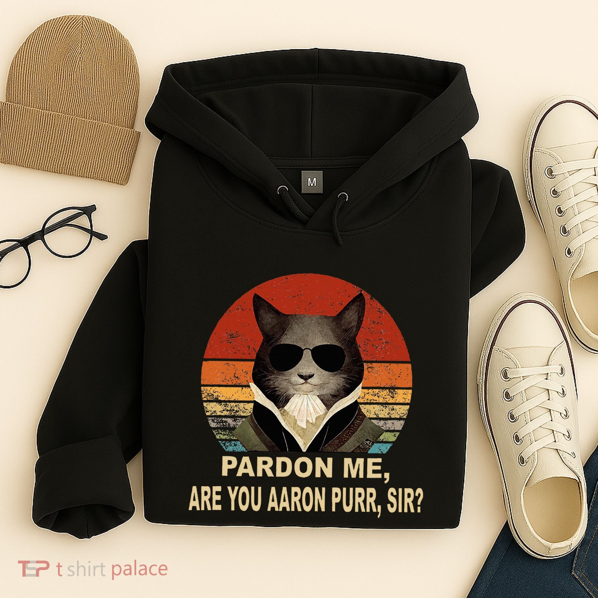 Alexander Hamilton Cat Hoodie
