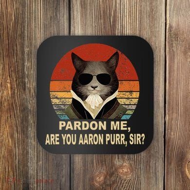 Alexander Hamilton Cat Coaster