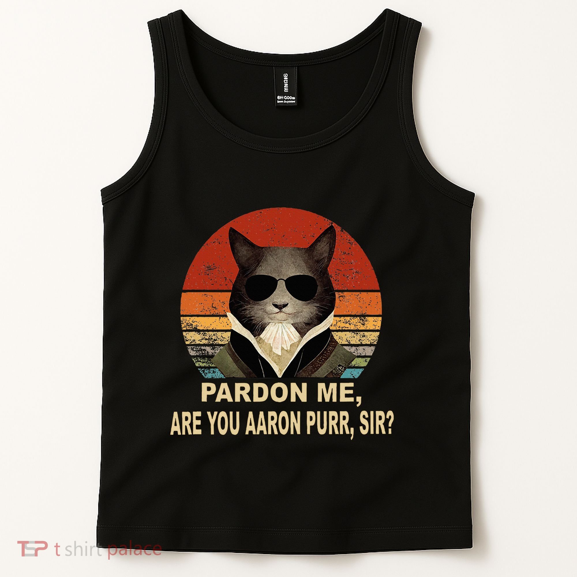 Alexander Hamilton Cat Tank Top